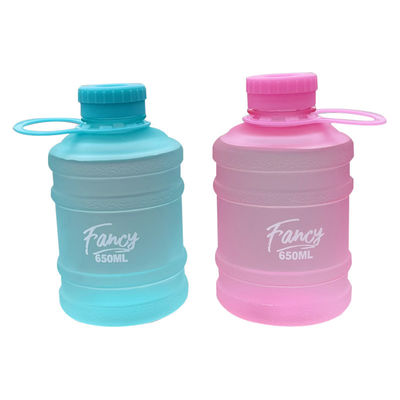 650 ml Mini-Eimer Plastik-Wasserflasche für umweltfreundliche Sportflaschen