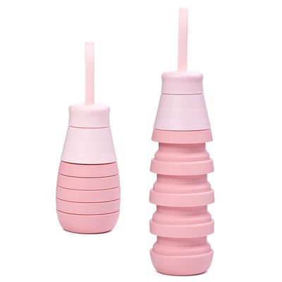 Sehr willkommen OEM/ODM 500ml Silikonflaschen Custom Logo für tragbare Wasserbecher