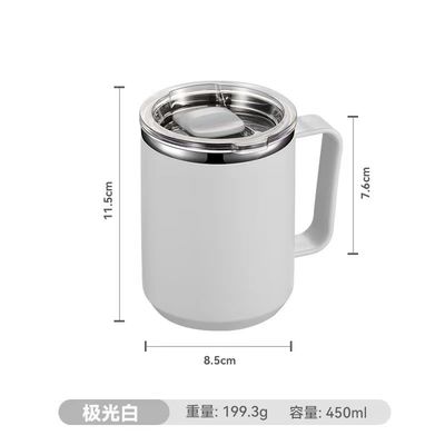 450 ml Edelstahl Doppelwand Vakuum Isoliertermischungs-Reise-Tumbler mit kundenspezifischem Griff