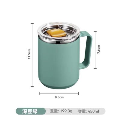 450 ml Edelstahl Doppelwand Vakuum Isoliertermischungs-Reise-Tumbler mit kundenspezifischem Griff
