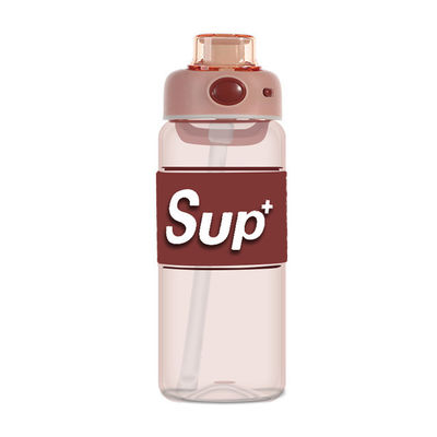 Unisex 178g und 194g Großkapazität Sport Fitnessstudio Tritan Wasserflasche mit Stroh-Infuser