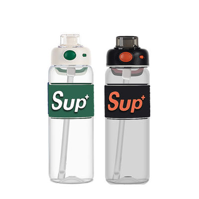 650 ml und 780 ml Kapazität Kühldesign schlanke Wasserflaschen mit 2-Wege-Deckel-Set