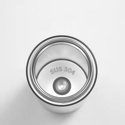 450 ml Kapazität Anpassung Temperatur Anzeige Skinny Teetermos Wasserflasche für das Bad