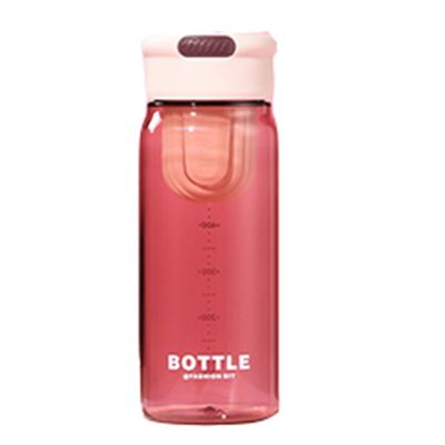 Vorräte und OEM akzeptiert Custom Logo 650ml PP Plastik Wasserflasche mit Teeseparator