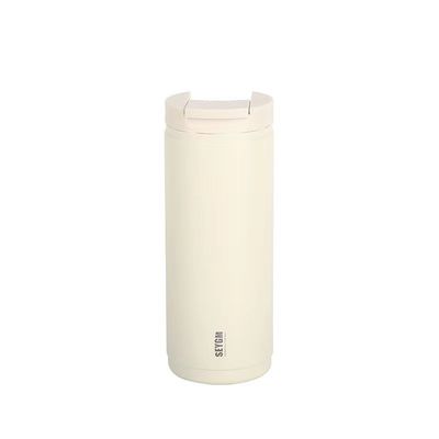 Weiß 400 ml Custom Logo Doppelwand Edelstahl Kaffee Wasserflasche Vakuum Flaschen Thermos