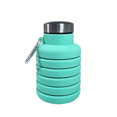 Zeitgenössisches Design 500ml Klappflasche aus Silikon für Unisex Reisen Fitnessstudio Sport