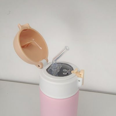 16oz Leckdichte Kinderflasche Modischer Stil Sport Isolierte Wasserflasche mit Stroh