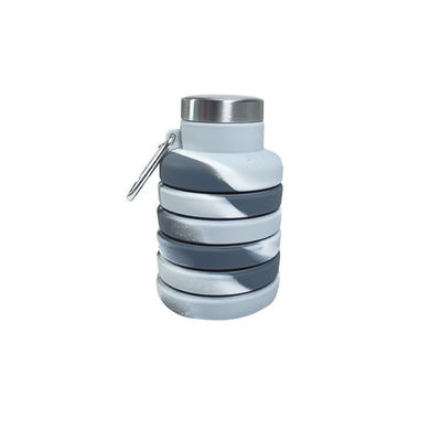 500 ml Klappbare Silikon-Wasserflasche für Reisen Fitnessstudio Sport BPA-freier Sicherer Studentenbecher