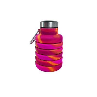 500 ml Klappbare Silikon-Wasserflasche für Reisen Fitnessstudio Sport BPA-freier Sicherer Studentenbecher