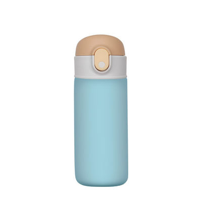 16oz Kinder-Sportflasche Isolierte Vakuum-Flasche Thermos mit PP/Silizium