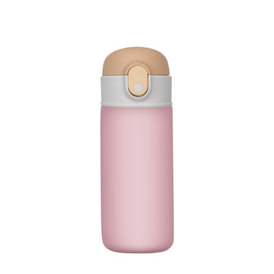 16oz Edelstahl-Wasserflasche mit Strohleck und Isolierung für aktive Kinder