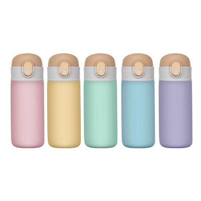 16oz Edelstahl-Wasserflasche mit Strohleck und Isolierung für aktive Kinder