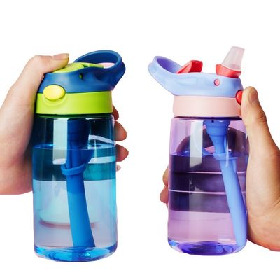 50g Plastik Getränk Kinder Wasserflasche mit Strohwasser undichtes Tritan Flasche für Kinder