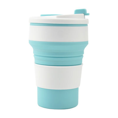 350 ml/500 ml individuell gedruckte Silikon-Faltbecher für wiederverwendbare tragbare Wasserflasche