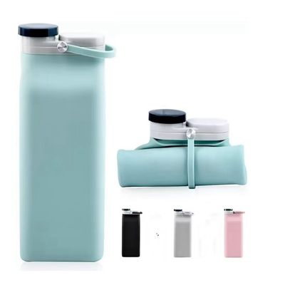 Custom Logo Klappbare Silikon Trinkwasserflasche perfekt für Geschäftsgeschenke