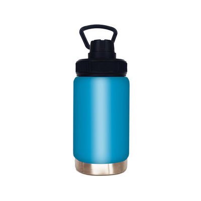 12oz rosa Doppelmauerte Wiederverwendbare Flasche mit Wärmedämmungsleistung und Griff