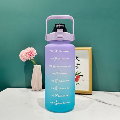 2L Wasserflasche mit Strohzeitmarker und Wärmedämmleistung für Fitness