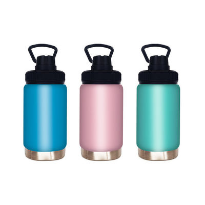 304 Edelstahl Portable Custom Design Einfacher Außengriff Vakuum-Sportflasche