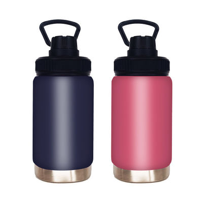 304 Edelstahl Portable Custom Design Einfacher Außengriff Vakuum-Sportflasche