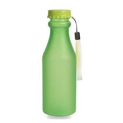 PC Plastik 550ml Portable Frosted Versiegelte Wasserflasche für Reisen Yoga Laufen Camping