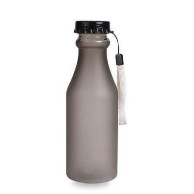 PC Plastik 550ml Portable Frosted Versiegelte Wasserflasche für Reisen Yoga Laufen Camping