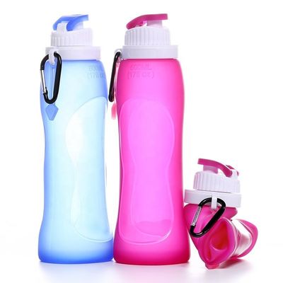 Anti-Korrosionsbeschichtung ausgestattet Klappflasche aus Silikon für Sport und Reisen