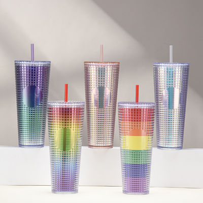 Stroh-Typ Wasser fließende Methode benutzerdefinierte Kaffee-Tumbler mit benutzerdefiniertem Logo akzeptabel