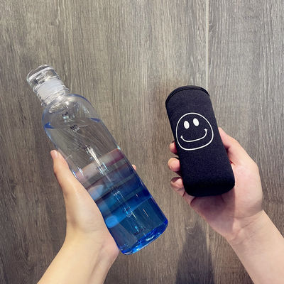 Nachhaltige 500 ml Gym Plastik-Wasserflasche mit Zeitskala undicht und BPA-frei