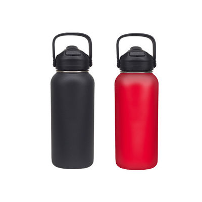 Custom Logo Doppelschicht Vakuum Edelstahl Wasserflasche für tragbare Außen 32oz Kugel Tasse