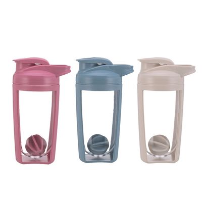 Gym Fitness Sport Bpa kostenlose Plastik-Wasserflasche benutzerdefiniertes Logo Gym Leere Protein-Shaker Flasche