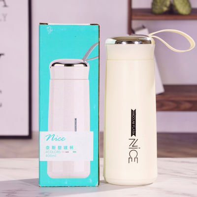 Nachhaltige 450 ml Glas-Teeflasche mit hoher Temperaturbeständigkeit und individuellem Logo