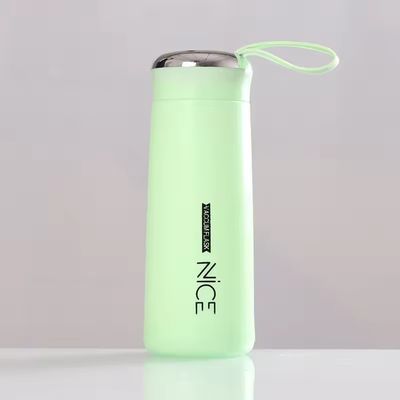 400 ml Glas Mini Outdoor Portable undicht Wasserflasche mit Schnur für die Werbung