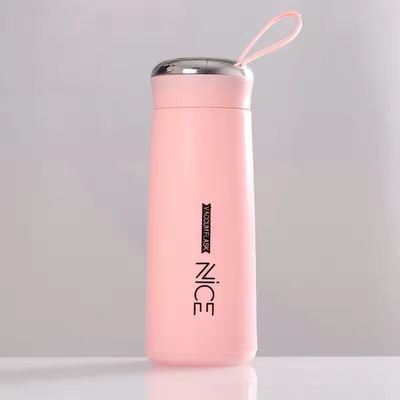 400 ml Glas Mini Outdoor Portable undicht Wasserflasche mit Schnur für die Werbung
