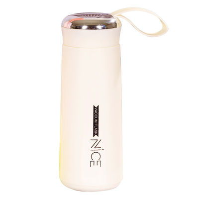 400 ml Glas Mini Outdoor Portable Wasserflasche mit Lanyard Logo Custom Sublimation Becher