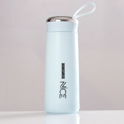 400 ml Glas Mini Outdoor Portable Wasserflasche mit Lanyard Logo Custom Sublimation Becher
