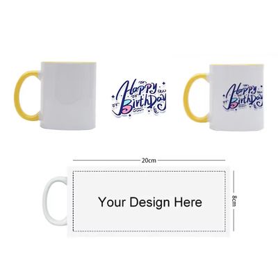 Doppelfarbige Beschichtung Wärmeübertragungsbecher für Kaffee Custom Pattern Innovatives Design