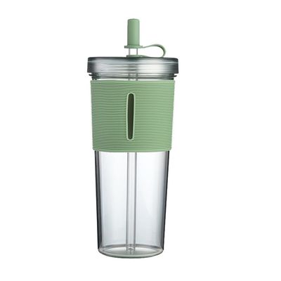 Camp Outdoor Custom Logo Doppelwand Milch Tee-Strauben Tasse 700ml mit Silikon-Hülle