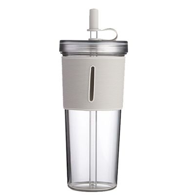 Camp Outdoor Custom Logo Doppelwand Milch Tee-Strauben Tasse 700ml mit Silikon-Hülle