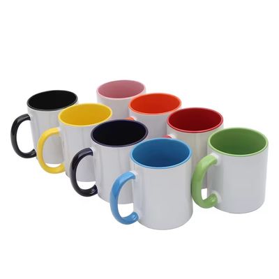 Neuheit Design Stil Keramik Sublimation Becher 11oz Custom farbenfrohe weiße Tasse für B2B Bedürfnisse