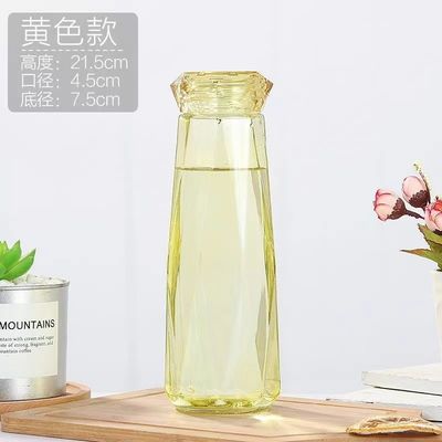 Stil Portable Office Camping Sport Glas Wasserflasche mit Bier Dosen Glas 21,5 * 7,5cm