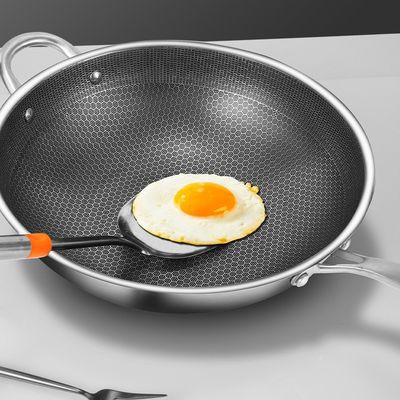 Verdickter Dreifachboden aus Edelstahl 304 mit klebungsfreier Beschichtung