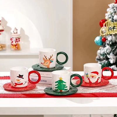 Modernes Keramik-Kreuz-Weihnachtsgeschenk mit Schneemann-Design