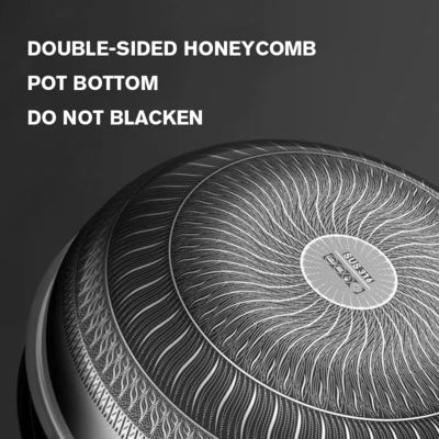 Glasdeckel Fritten Topf Küchengerät Kochgeschirr Pfanne Metallmaterial Honigsack Wok Ein Griff