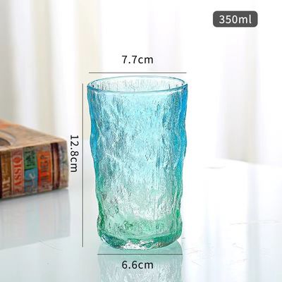 Kreativer europäischer Stil mit Deckel Transparente klare Glasdose Frostglasbecher Gletscherfelsen
