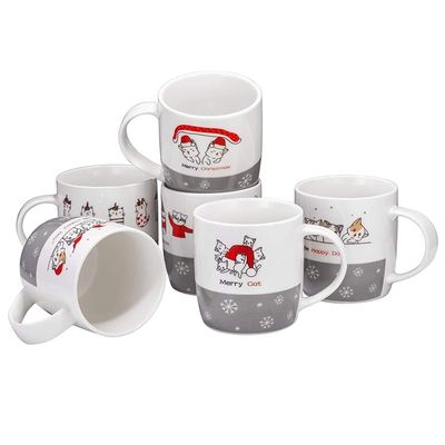 Heiße Schokoladen Tassen Attraktives Design und 14 Oz Weihnachtskaffeebecher mit Weihnachtsmann Design