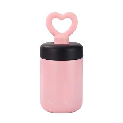 Kaffeebecher 420ml 316 Edelstahl Vakuum-Tumbler mit Herzgriffe nachhaltig