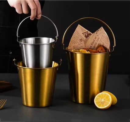 Metall amerikanischer Stil Goldbeschichtet Hirschgriff Edelstahl Champagner Schüssel Eimer Kühlschrank