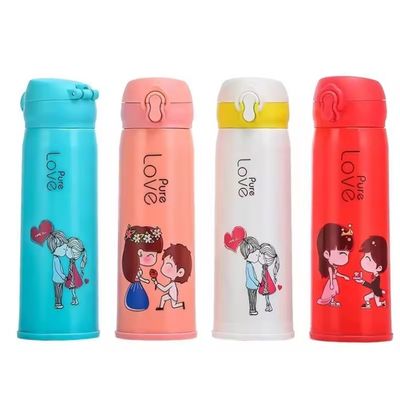 Warmes kaltes Wasser 500 ml Glasflasche für Kinder Sport und Outdoor-Abenteuer