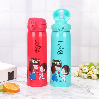 Warmes kaltes Wasser 500 ml Glasflasche für Kinder Sport und Outdoor-Abenteuer