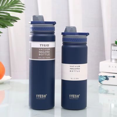 Customized Logo Gerade Tasse Doppelwand Edelstahl Thermalflasche mit breitem Mund und Deckel